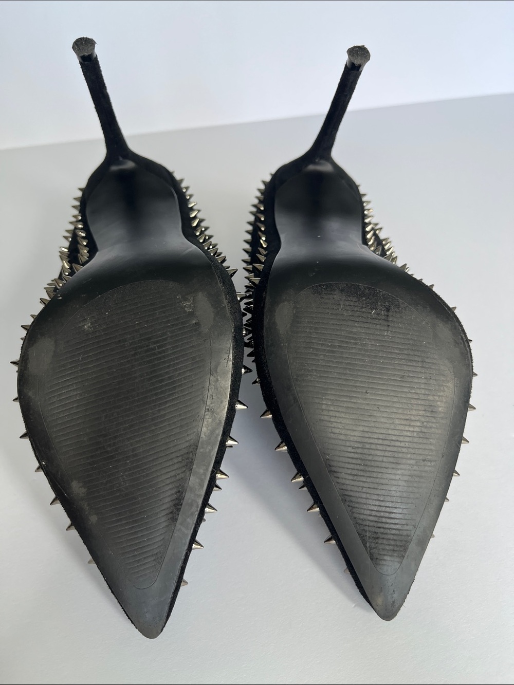 Steve Madden Black Studded Pointed-Toe Flats - Picture 5 of 8